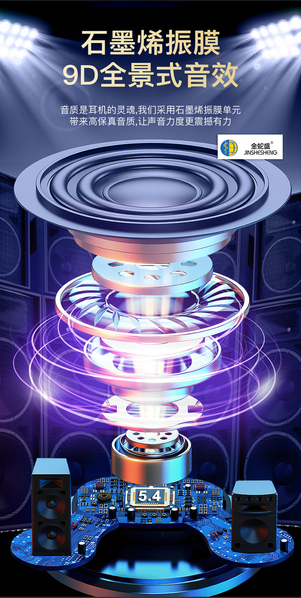 New touchscreen Bluetooth headphones with long-lasting battery life, ANC+ENC intelligent noise cancellation, LED screen in-ear TWS headphones pic 6