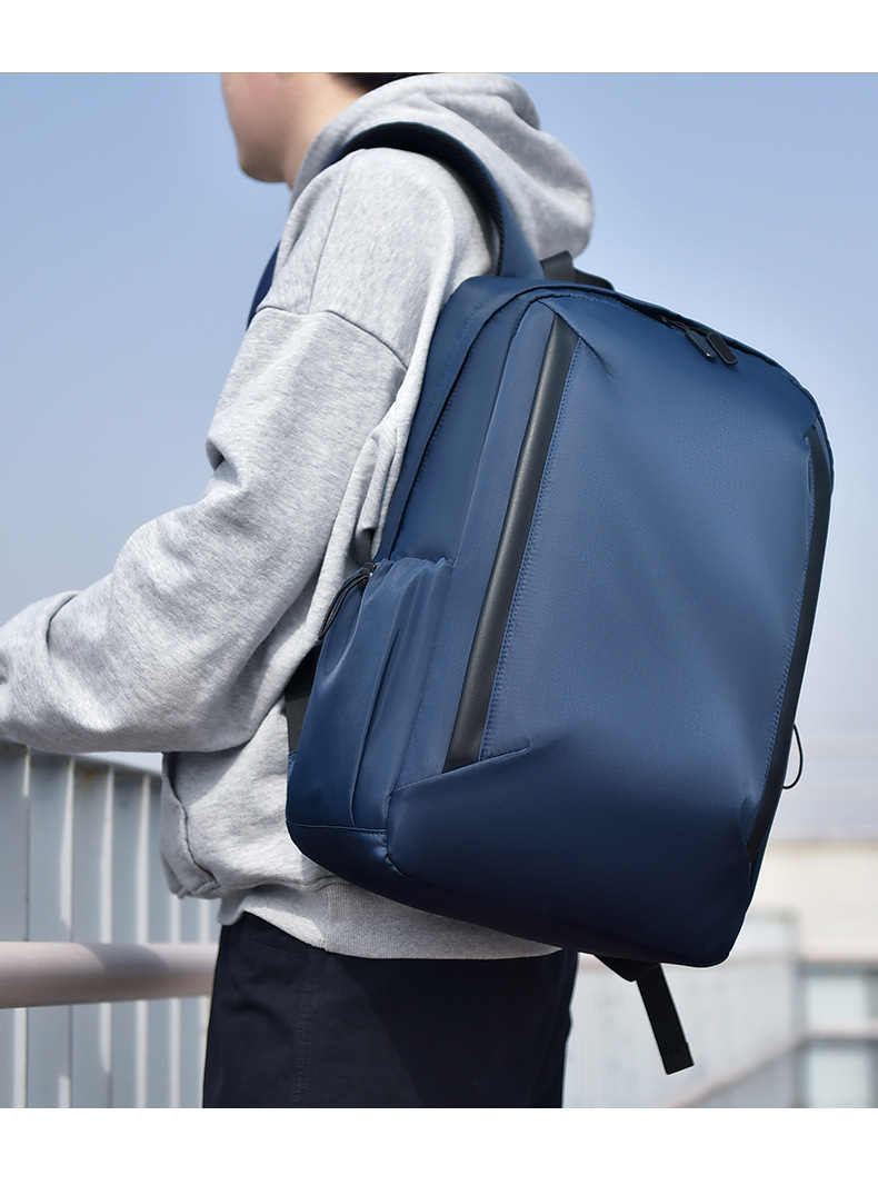 休闲男士双肩背包时尚简约防泼水大容量电脑背包商务旅行学生背包详情17