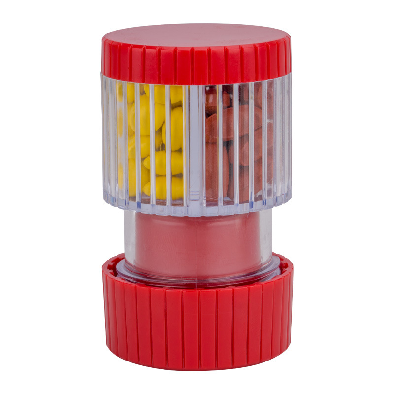 外贸专供多功能切药器磨药盒大容量药盒研药器便携式药物分装盒详情9