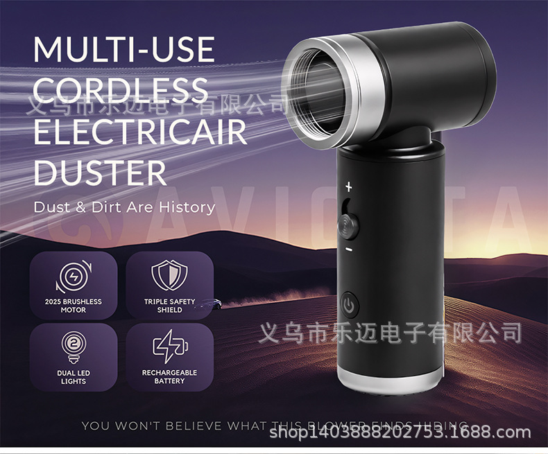 跨境暴力涡轮扇大风力便携吸尘手持野营强力户外迷你小风扇详情14