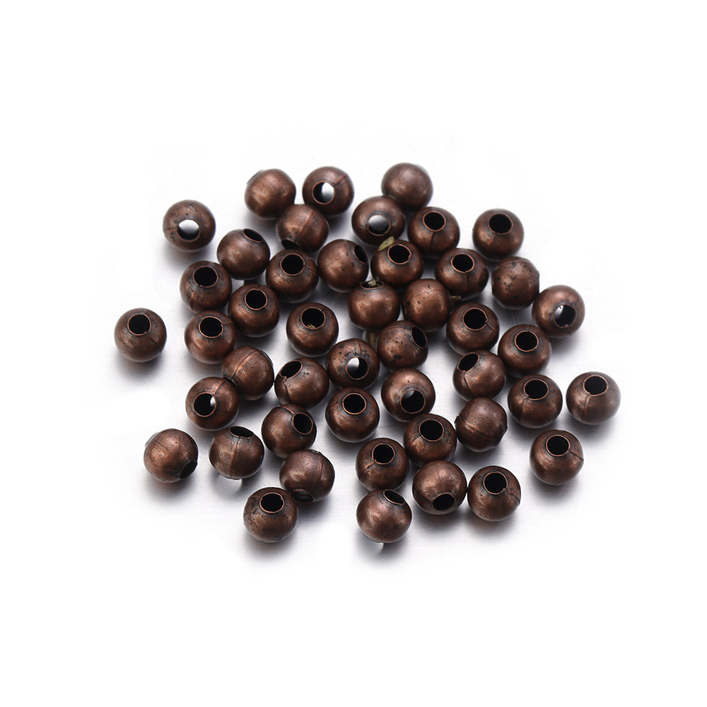 多规格电镀铁圆珠多色直孔圆珠隔珠金珠定位珠散珠diy饰品材料详情8