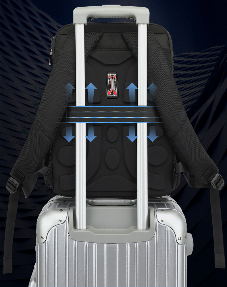 批发跨境总裁双肩包背包电脑包商务通勤大容量出差旅行包学生书包详情23