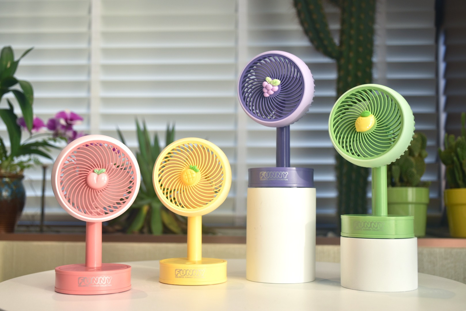 2024新款雅色充电迷你台式风扇批发熊猫家用办公室宿舍礼品印logo详情9