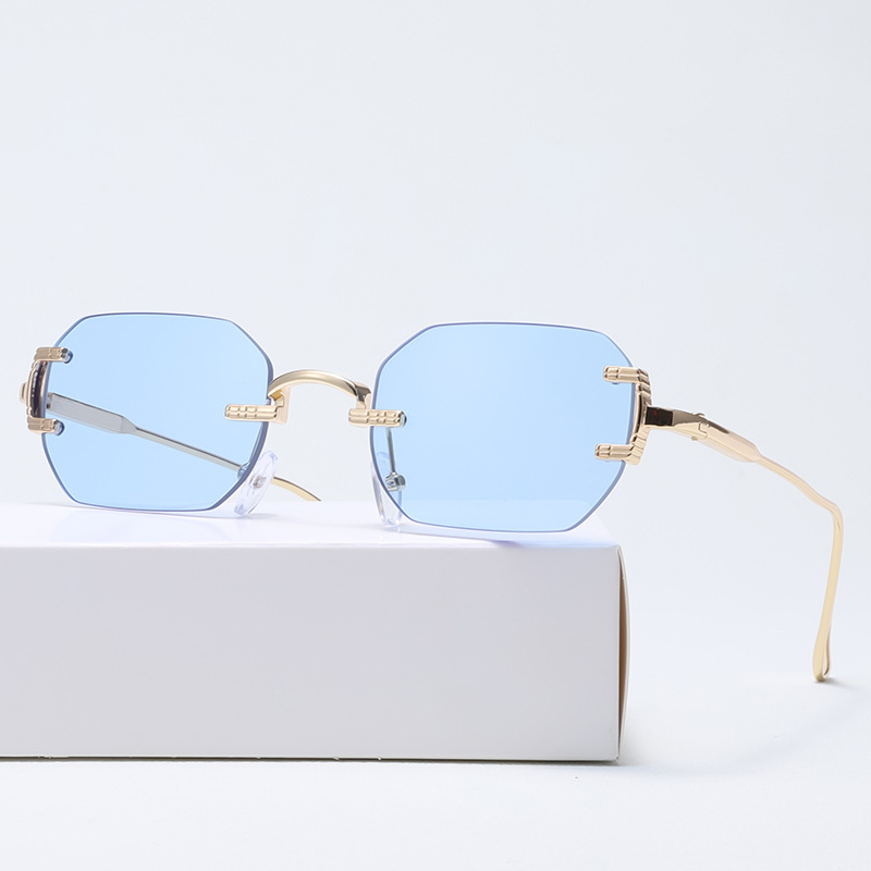 时尚高级感太阳眼镜网红同款切边墨镜女款时尚高颜值太阳镜详情4