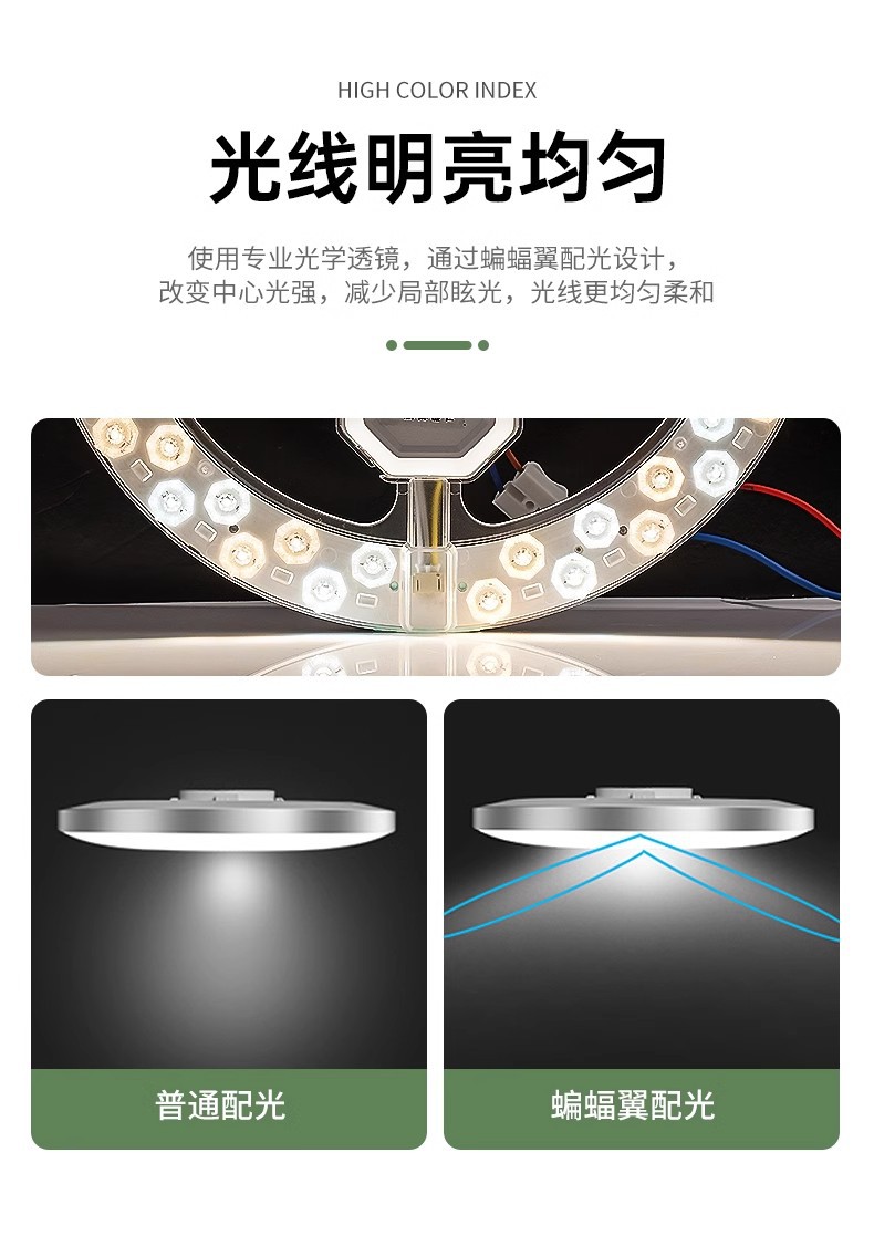 LED吸顶灯灯芯磁吸圆形改造灯板光源环形替换灯盘家用节能超亮灯详情25