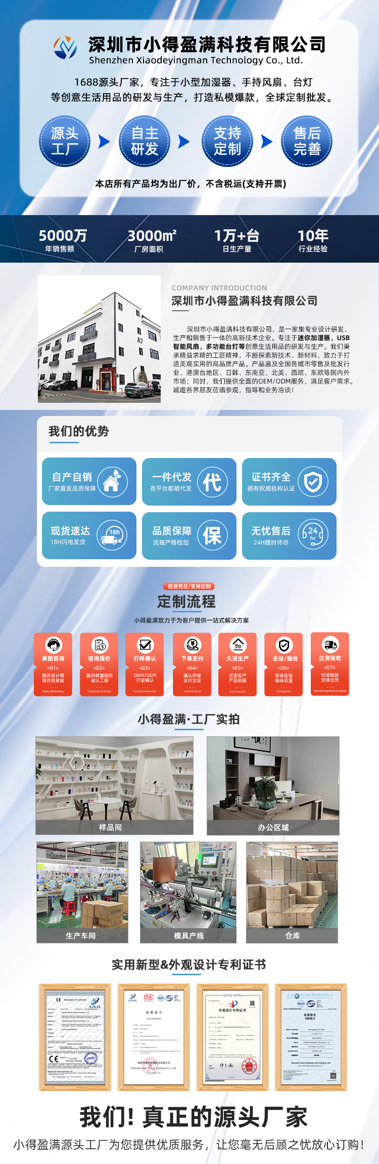 新款满天星摇头加湿器 家用大雾量静音迷你小型车载补水空调加湿详情1