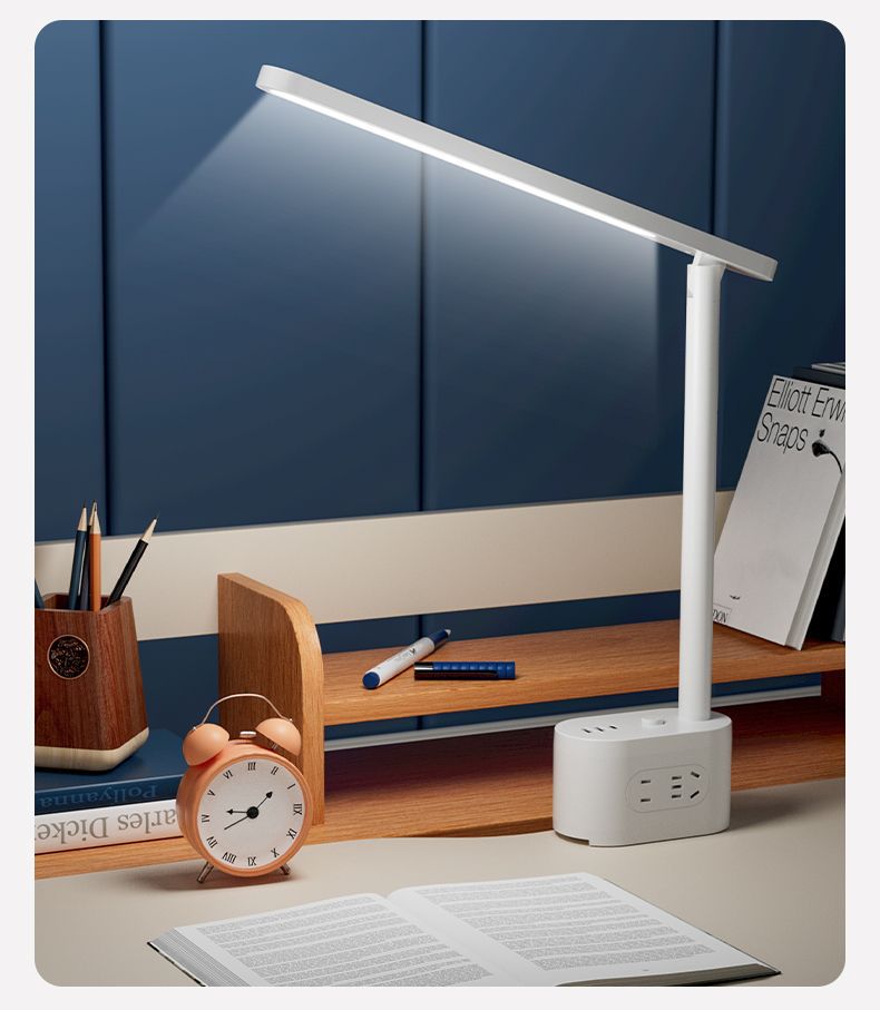 Xiaomi Youpin Home eye-protecting desk lamp, student reading desk, bedside multi-functional desk lamp with socket pic 19