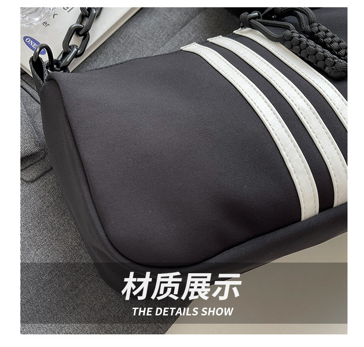 High-end Oxford fabric single-shoulder bag, casual and fashionable chain crossbody bag, cross-border versatile underarm bag for women wholesale pic 12