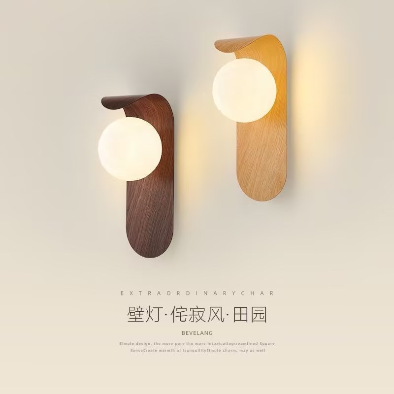 网红超薄古风楼梯壁灯 艺术高档壁挂式床头灯 轻奢豪华卧室墙壁灯详情1