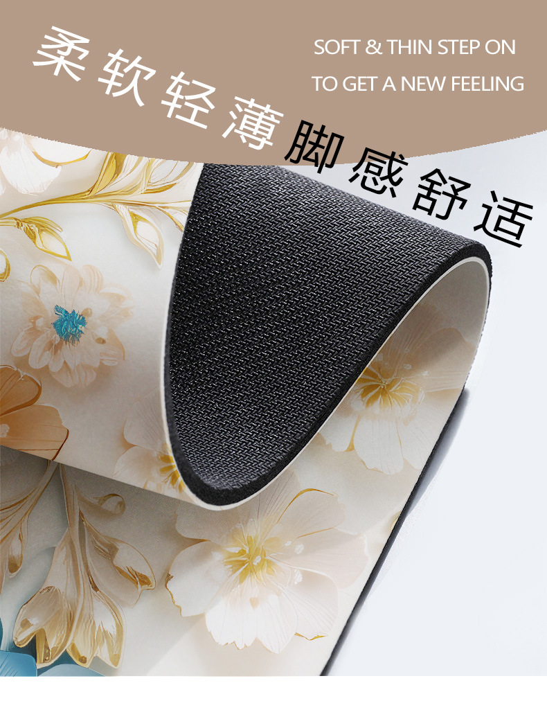 膨胀风3D油画浴室垫家用卫生间进门吸水地垫防滑硅藻泥地垫厕所垫详情8