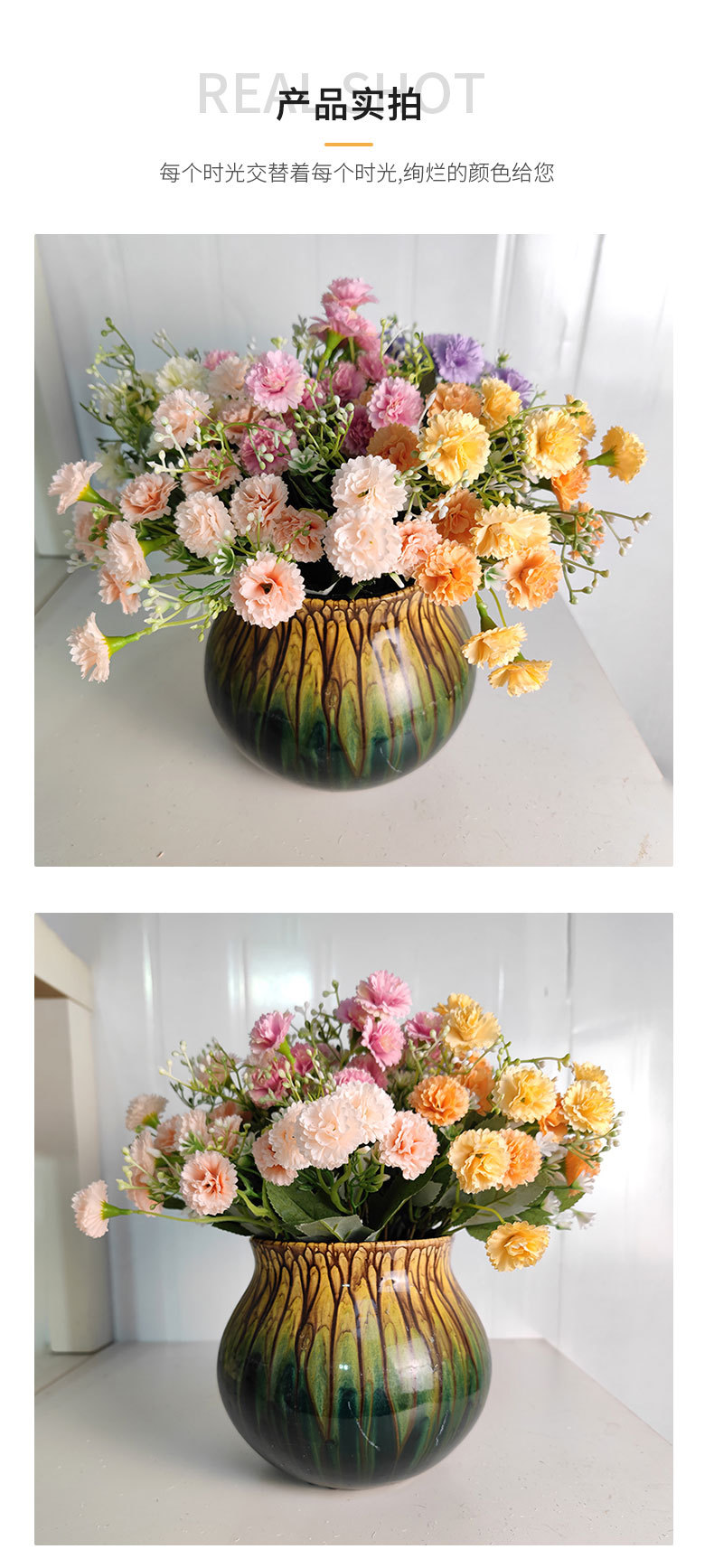 厂家定制丁香仿真花5叉20花小丁香婚庆家居花装饰假花摄影道具花详情7