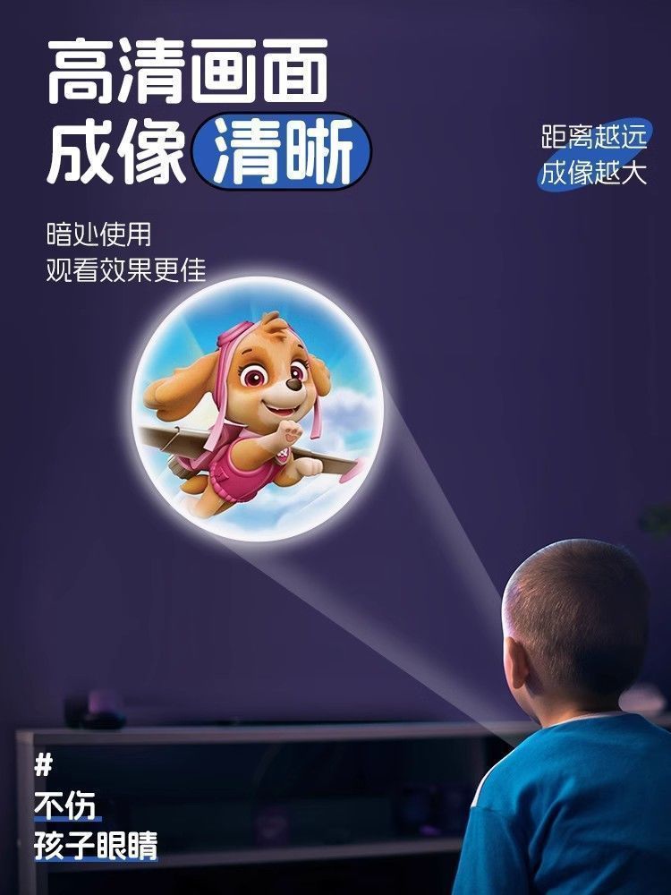 抖音LED投影手指灯卡通儿童趣味发光多图案电子玩具小孩爱玩详情6