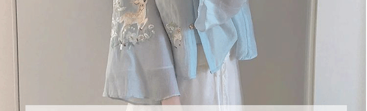 新中式国风马面裙套装女夏季2024新款唐装中国风女装改良汉服成人详情3