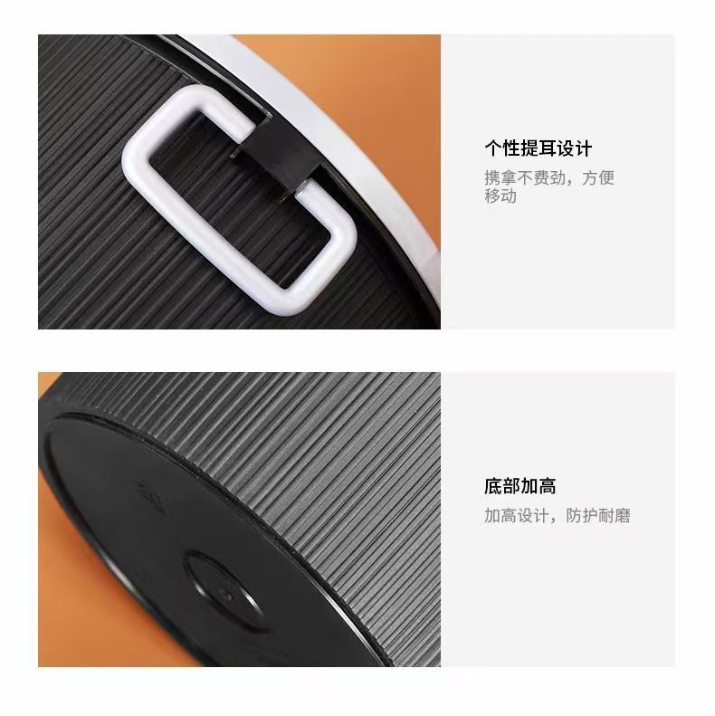 拉环垃圾桶办公环卫物业厨房商用酒店客房塑料黑色大号无味02249详情10