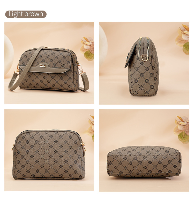 包包女高级感2024跨境外贸斜挎包大容量新款老花时尚气质百搭小包详情24