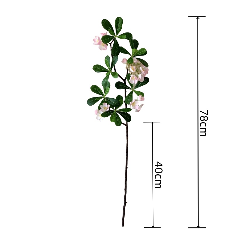 跨境高级感逼真仿真海桐花假花客厅家居橱窗场景布置装饰花艺摆件详情4