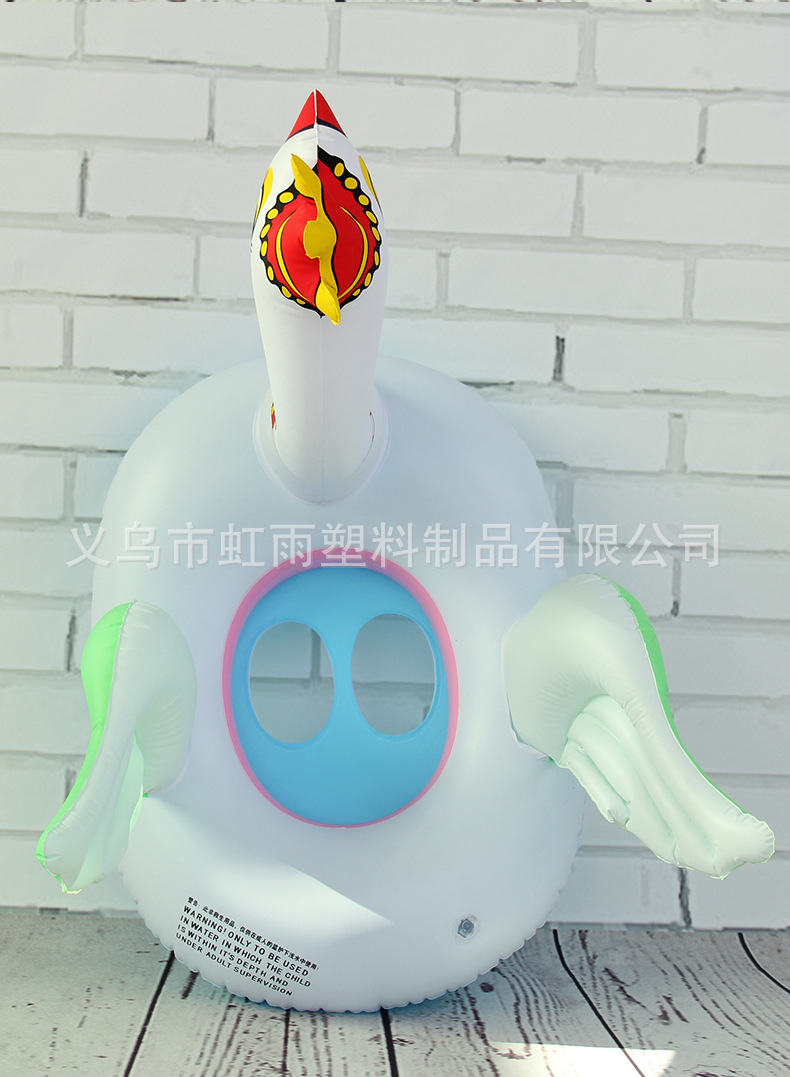 冠鹅艇水上充气儿童座圈带扶手防侧翻游泳圈婴儿坐圈批发安全耐用适用水上娱乐详情7