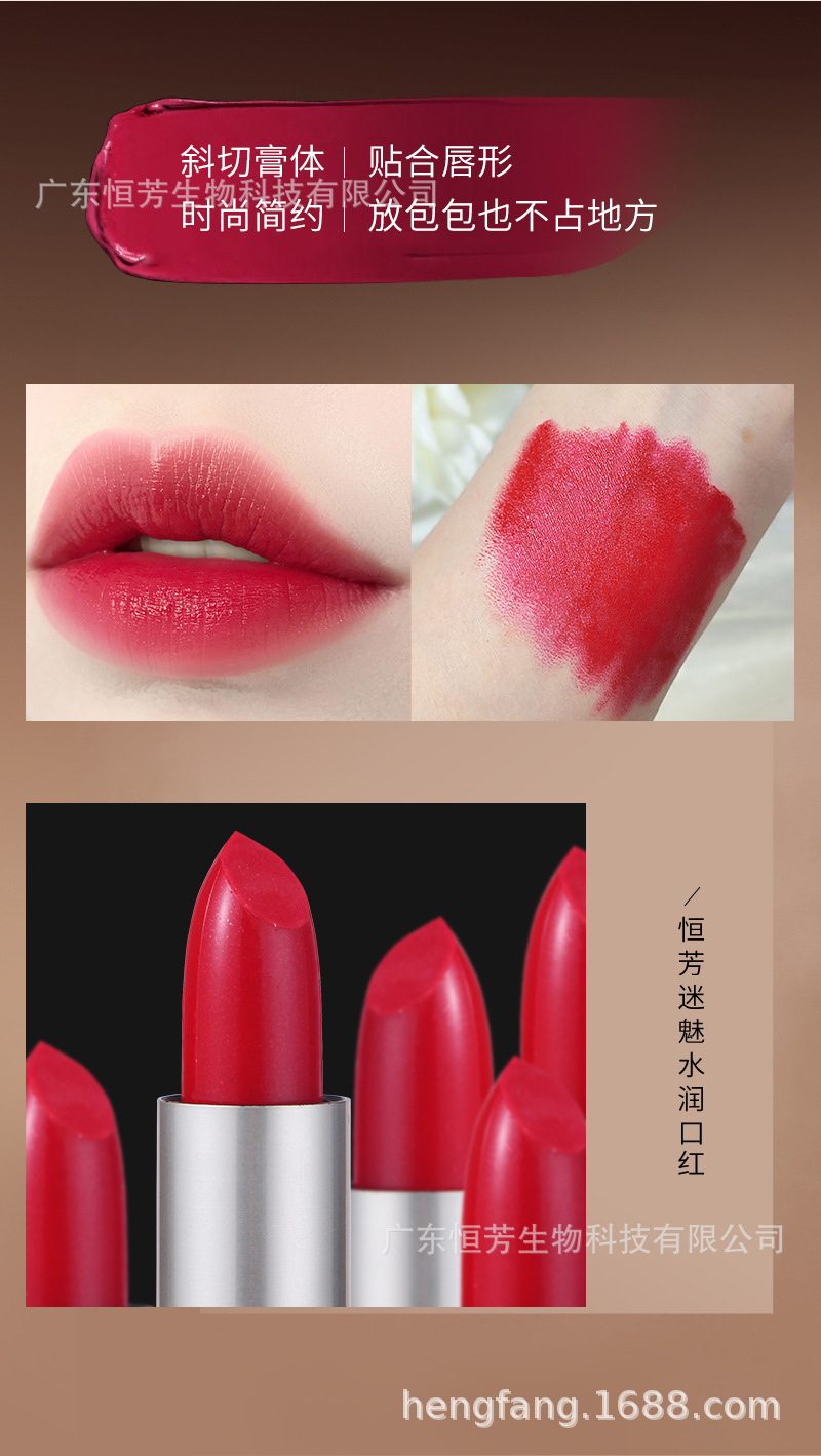 Hengfang Easy Color Lipstick 12-piece Cross-border wholesale beauty, skin care, makeup Lip lipstick pic 4
