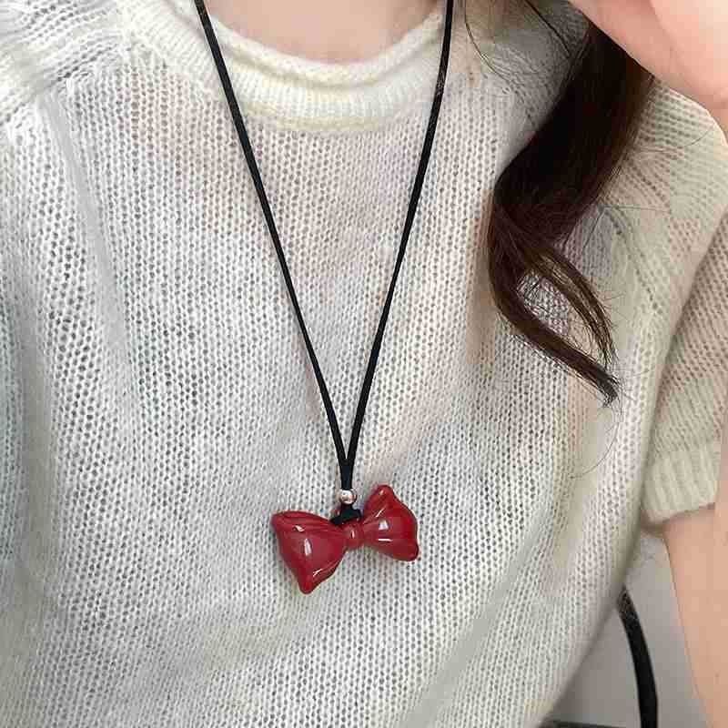 Maillard retro necklace for women, a new and niche Korean-style sweater chain, a fashionable autumn and winter versatile and high-end necklace for wholesale pic 30