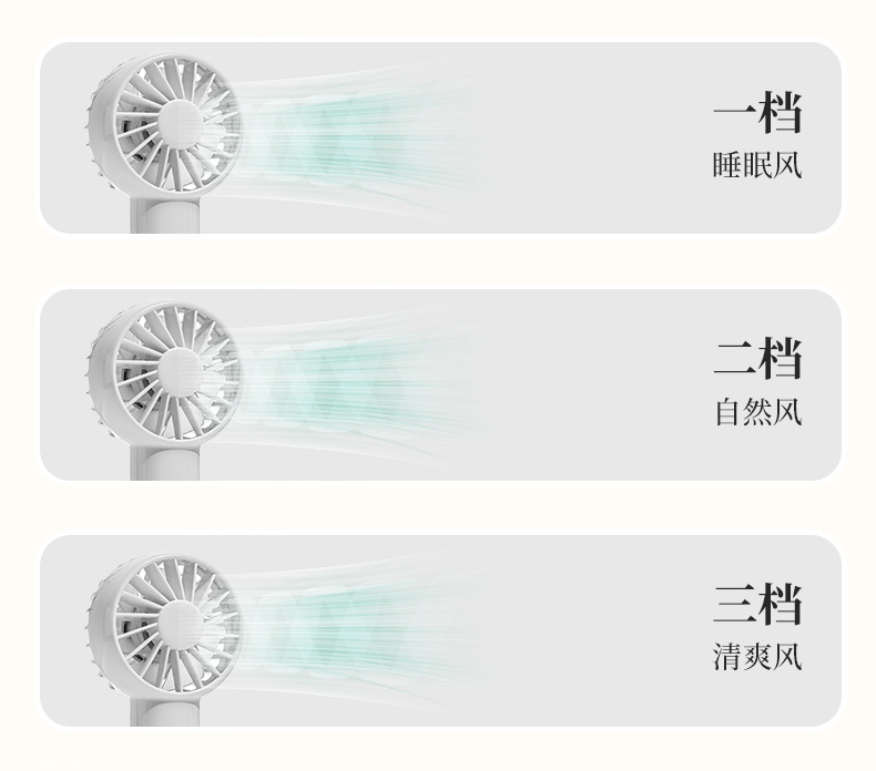 2025新款便携小风扇充电款长续航迷你风扇宿舍户外手持风扇小礼品详情6