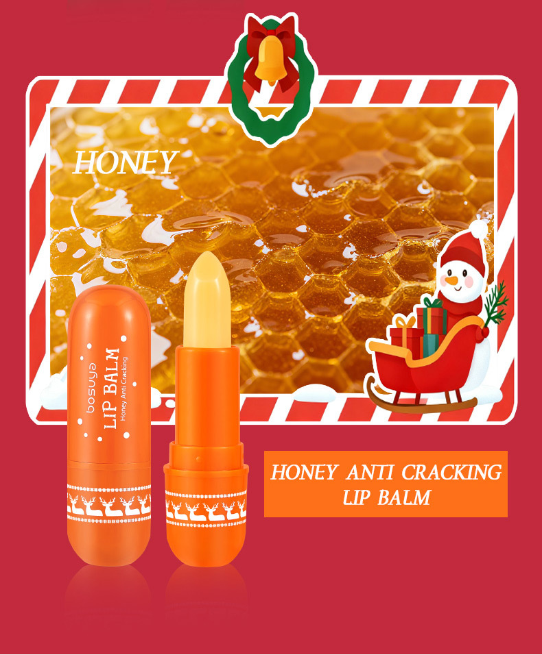 【 Cross-border Exclusive 】bosuya Christmas Lip Balm Set: Exfoliating, Reducing Lip Lines, Hydrating and Moisturizing Lip Balm pic 11