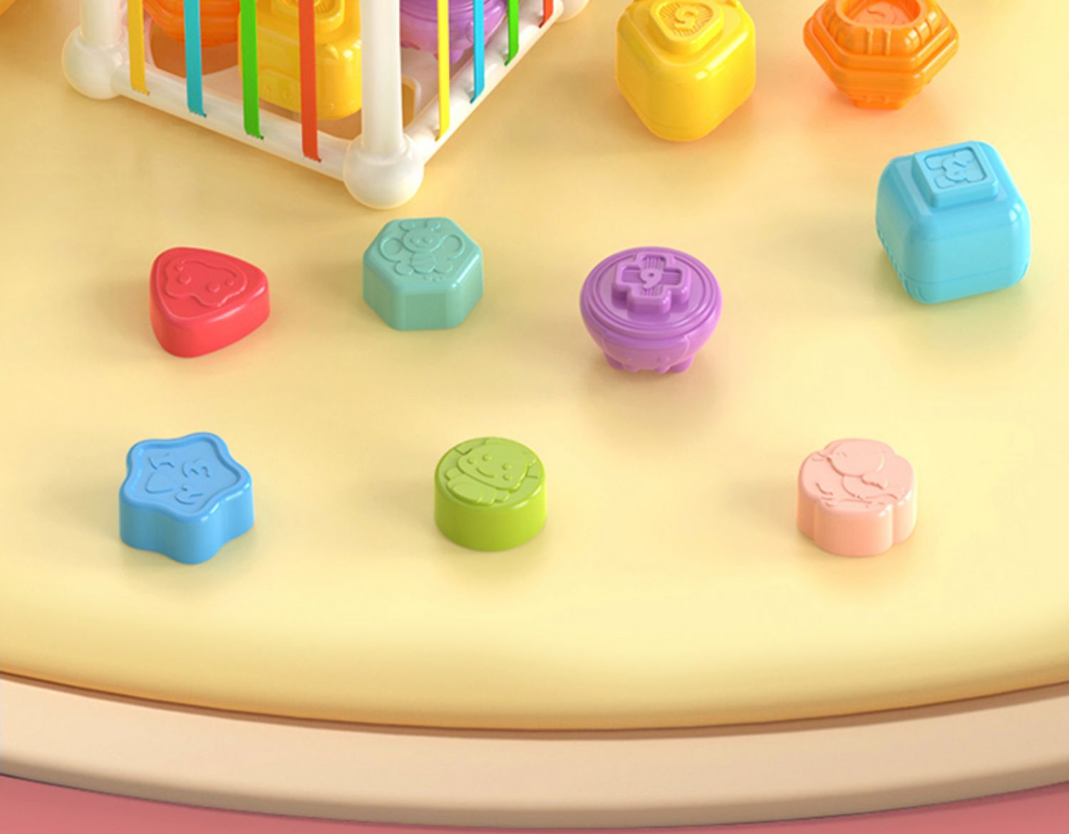 彩虹塞塞乐幼儿精细动作婴儿抓握训练早教颜色认知感官玩具亚马逊详情9