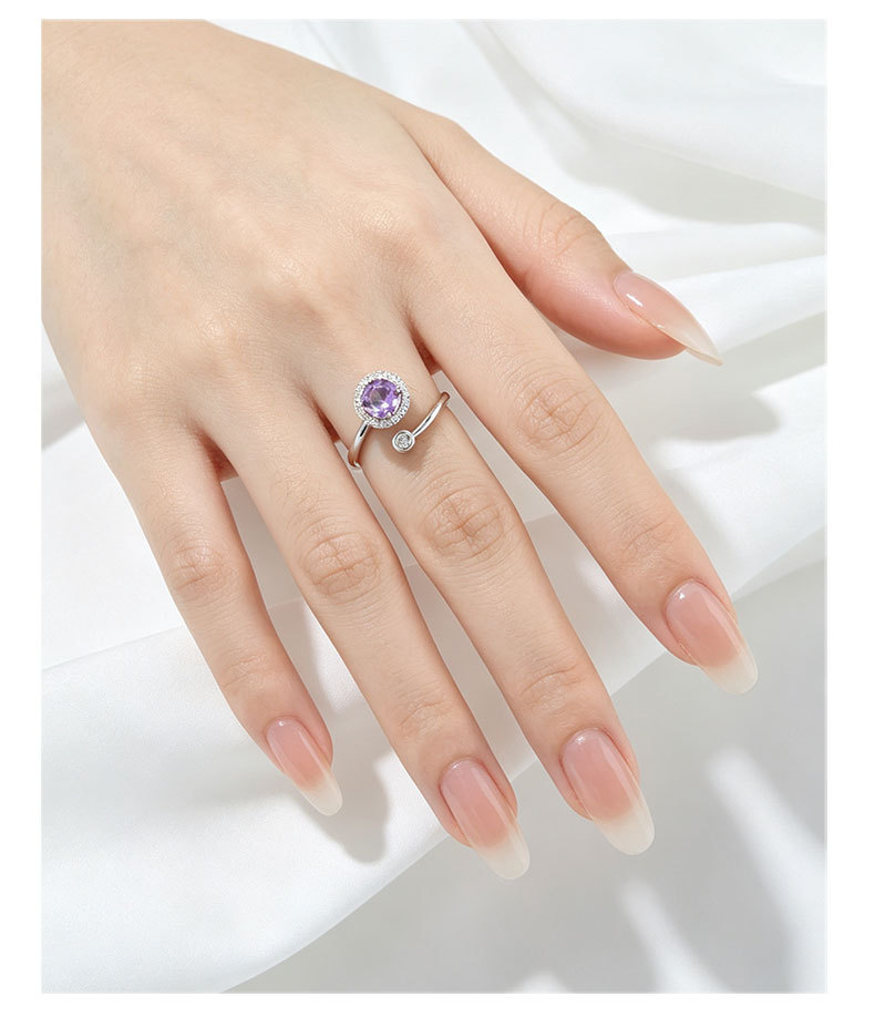 Fuente de fábrica rotary cut open ring aleación de cobre micro incrustado con circonio premium sense ajustable dedo índice anillo pic 12