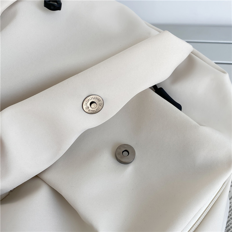 中大学生书包女潮流褶皱双肩包男批发 学院风情侣休闲耐用双肩包详情19