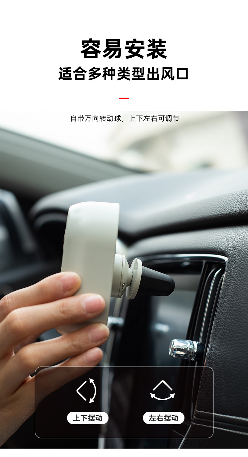 USB车载电风扇静音汽车内用夹子式货车降温快炫彩灯迷你车载风扇详情6