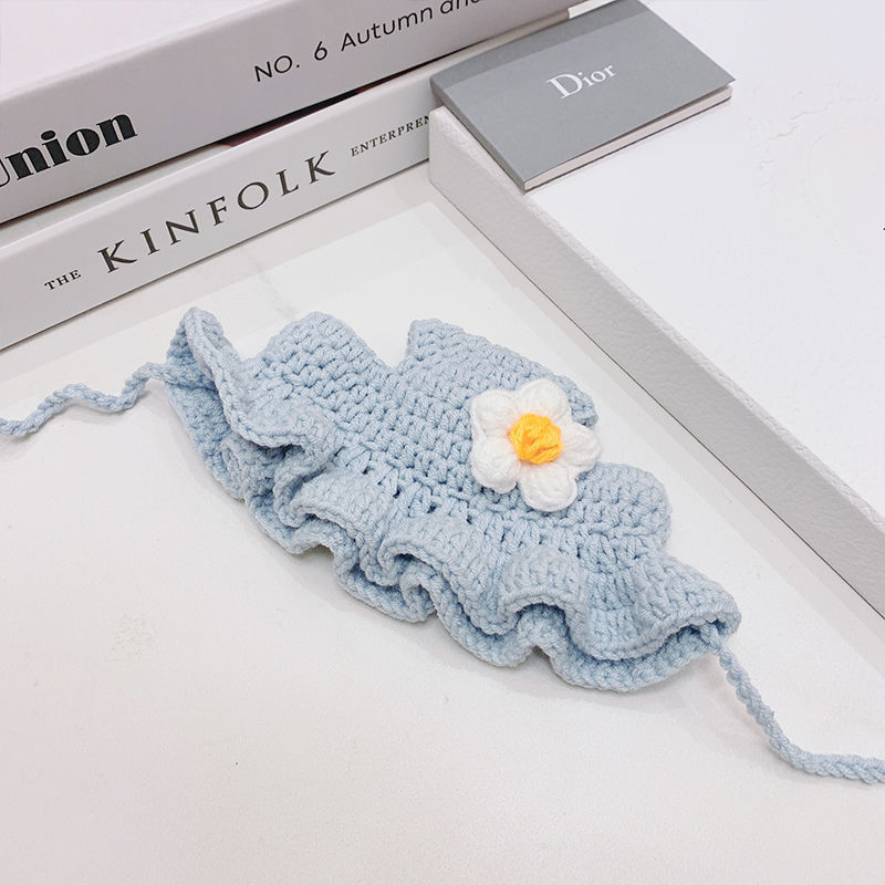 纯手工女仆喇叭花太阳帽宠物草帽变装帽猫咪帽子英短可爱呆萌详情13