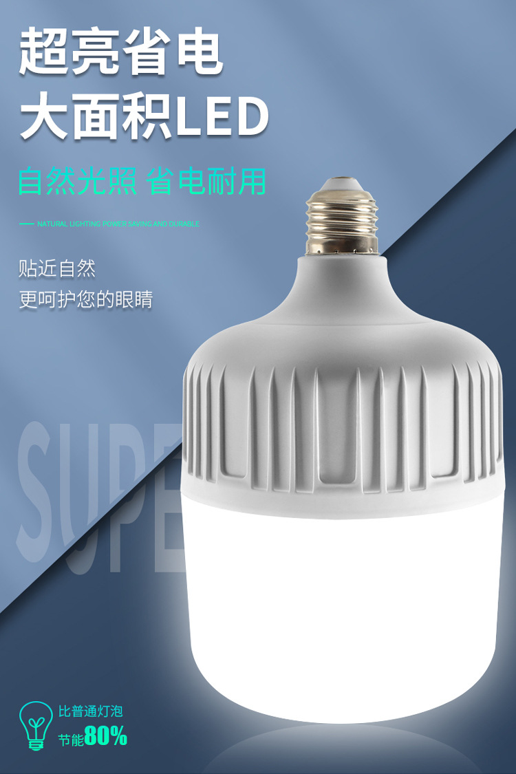 家用室内照明led灯泡e27螺口螺旋高富帅球泡灯白富美节能地摊门店详情1