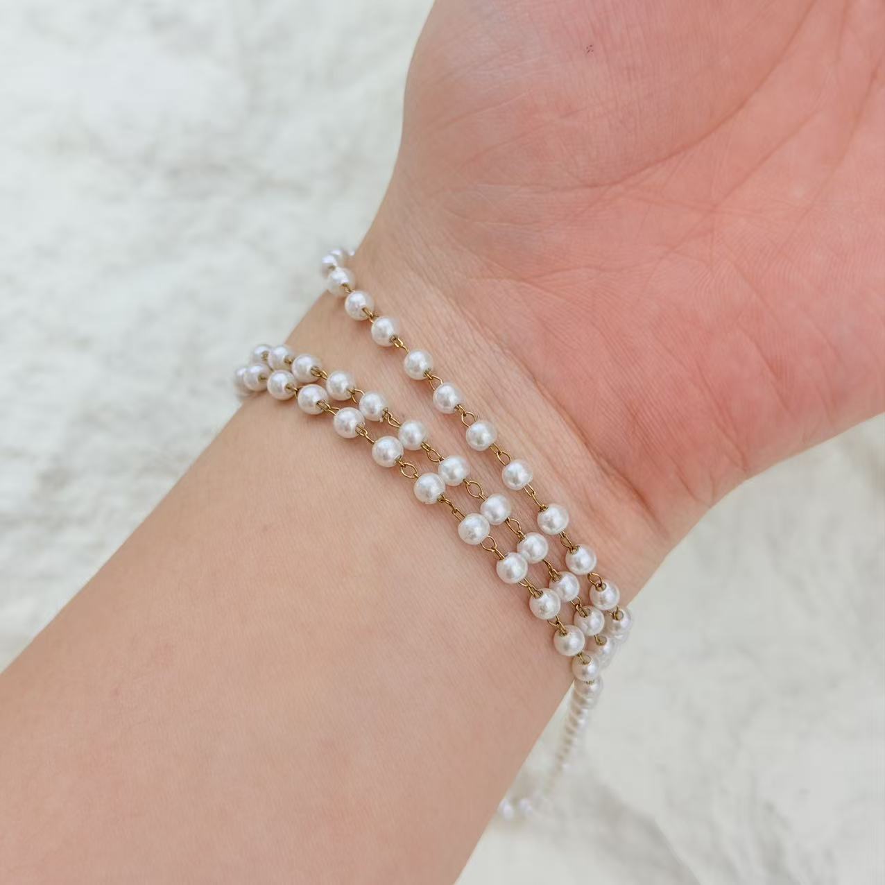 Cross-border light cadena de perlas de oro de lujo hecho a mano accesorios accesorios collares accesorios materiales semiacabados accesorios accesorios accesorios accesorios accesorios accesorios accesorios accesorios accesorios accesorios pic 4