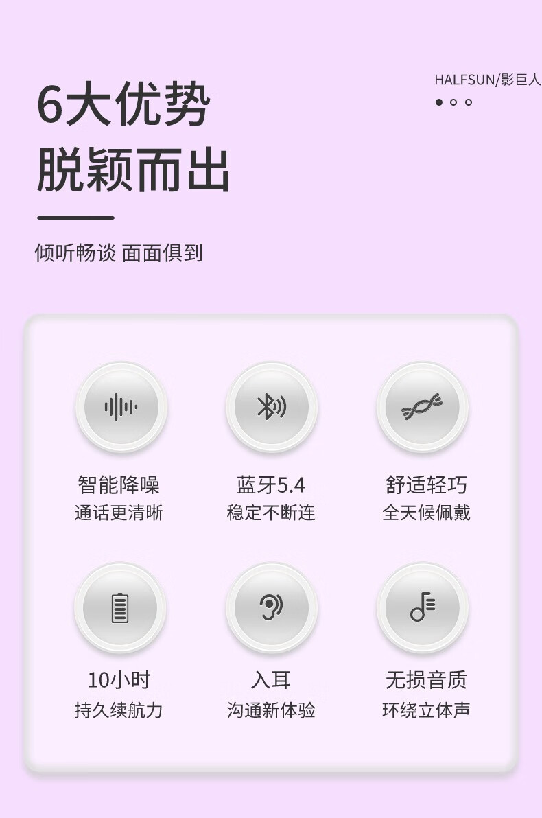 Shadow Giant Bluetooth headphones, in-ear neckband, crystal digital display, ultra-long standby, sports, e-sports, gaming and mobile phone headphones pic 3