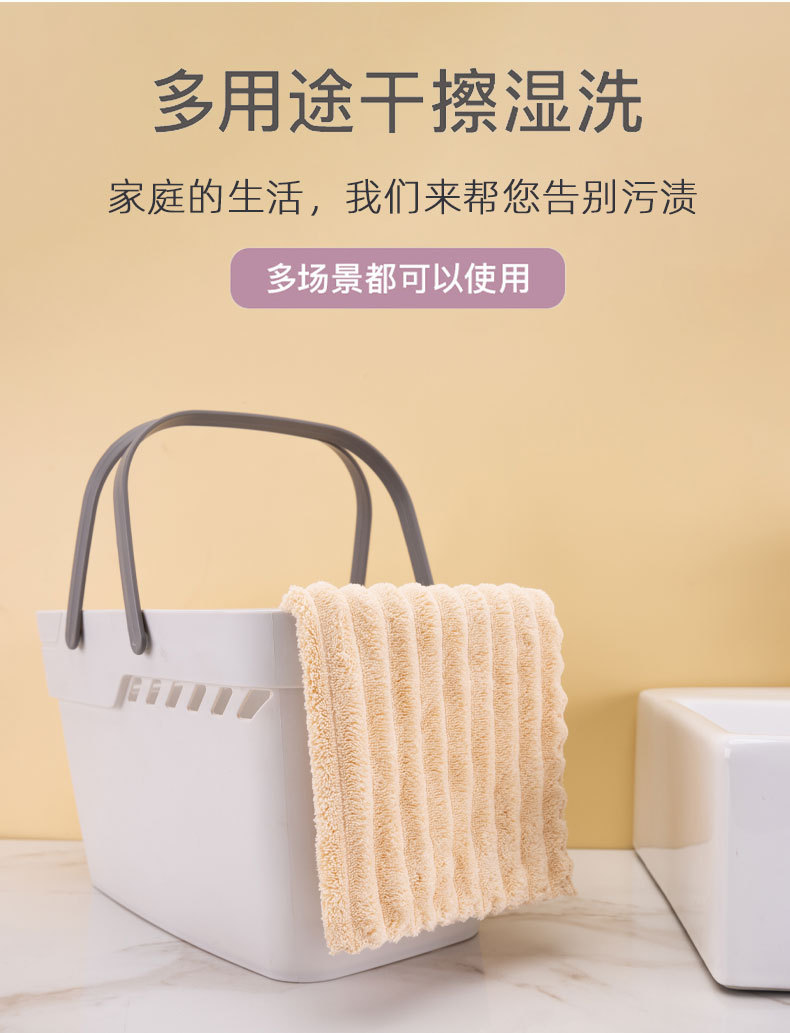 2025新款抹布珊瑚绒毛巾厨房专用毛巾擦桌子不沾油不掉毛家用抹布01990详情7