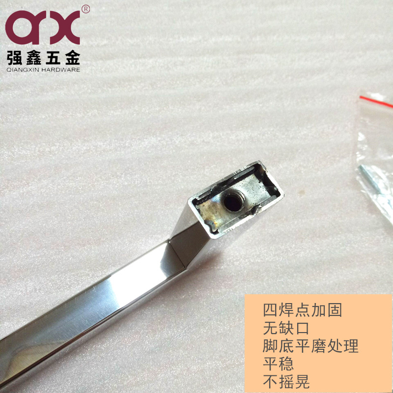 Modern and simple mirror-light 304 stainless steel door handle, thickened black square tube, sliding glass door handle for shower room pic 7