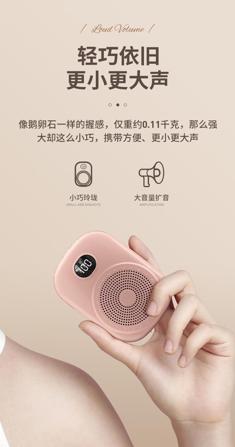 S20 Little Bee Amplifier, dedicated microphone for teachers in class, high-volume speaker, hawking, street vending, Bluetooth pic 4