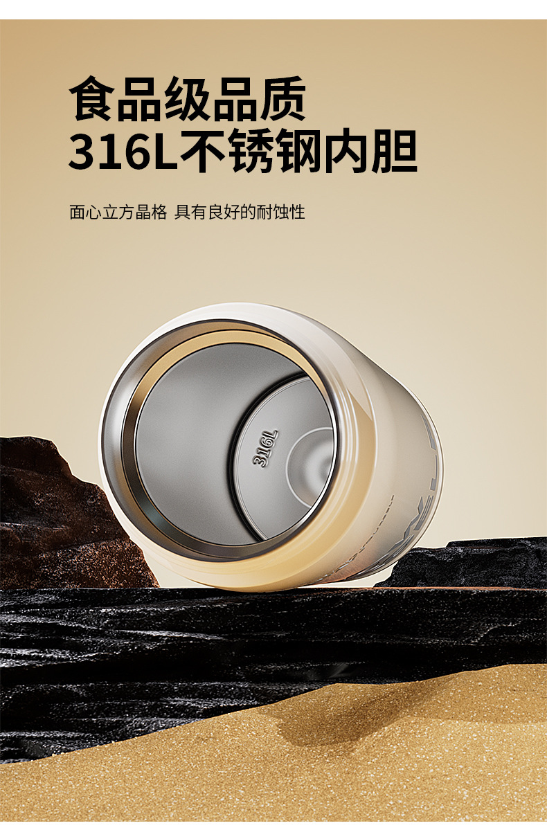 尚泰简约316不锈钢双饮口学生男女网红高颜值ins保温杯450ML详情4
