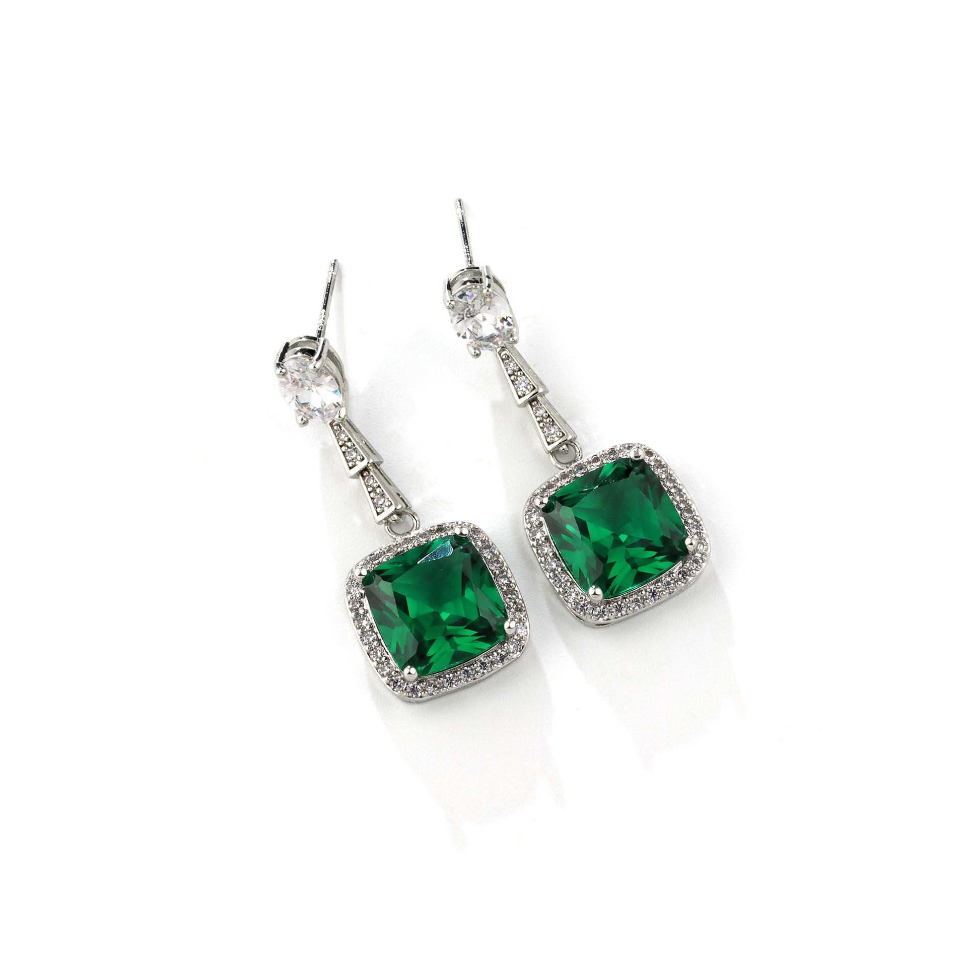 Explosivo crossover nicho sentido gordo cuadrado tesoro pendientes collar de mujer zafiro real nido de pájaro corte diamante rojo colgante conjunto lytj30315 gettisa banquete vestido joyería joyería de moda cross border multi accesorios pic 13