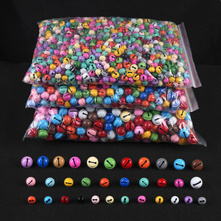 Bells, brass bells, bronze single-character bell pendants, small pendants, diy ornaments, Christmas raw copper bells pic 19