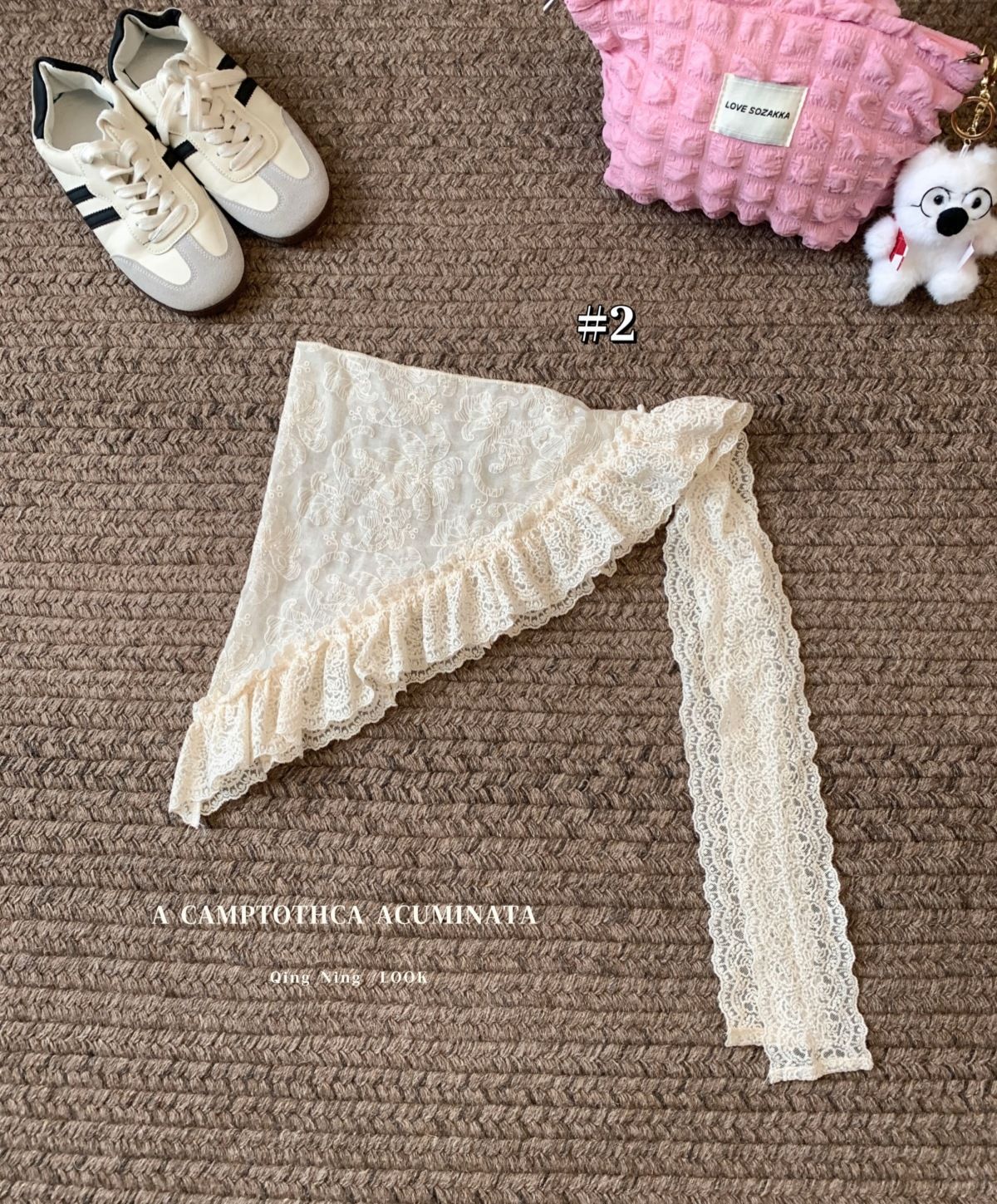 白色花朵网纱蕾丝屁帘女春夏芭蕾风甜美蝴蝶结绑带外搭叠穿半身裙详情21