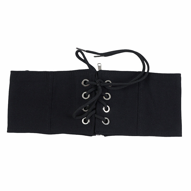 复古弹力塑身绑带腰封女款高级感百搭装饰欧美风黑色拉链款宽腰带详情44