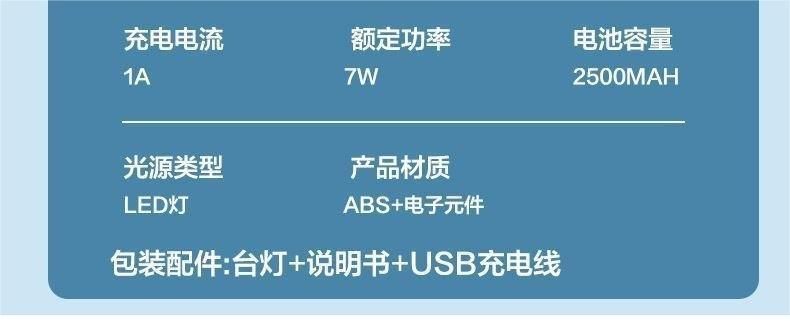 LED student eye-protecting desk lamp, reading lamp, dormitory folding bed head reading, plug-in smart clock night light pic 16