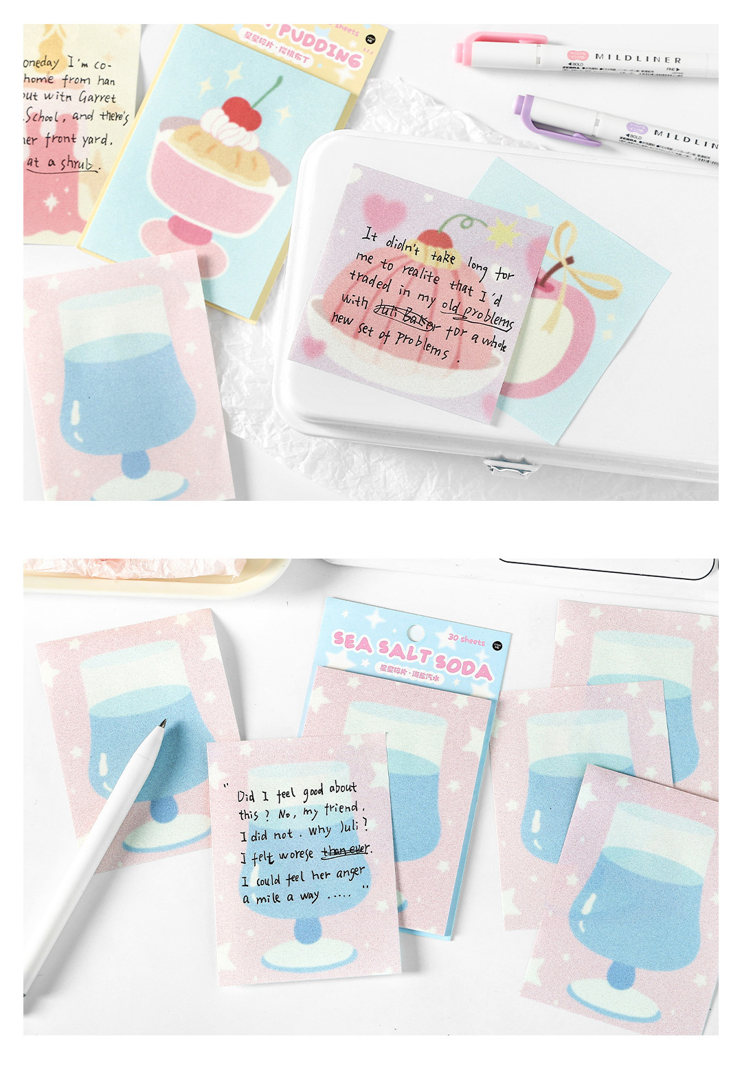 Infeel.Me Korean Sticky Notes Star Fragments Series ins Simple Office note-taking and message sticky sticky sticky Notes pic 13
