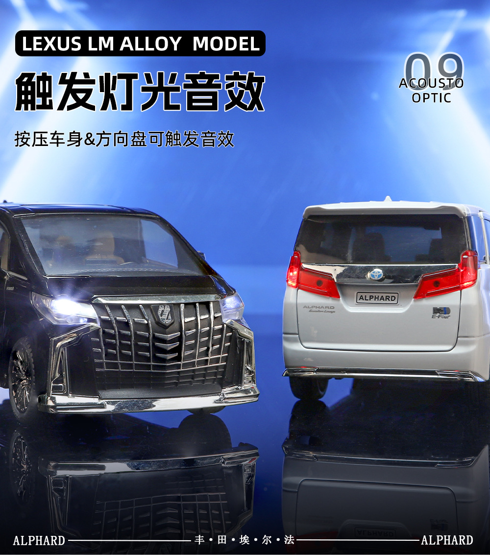Модель коллекционной машины toyota elphv с дистанционно управляемой акустической моделью pic 13