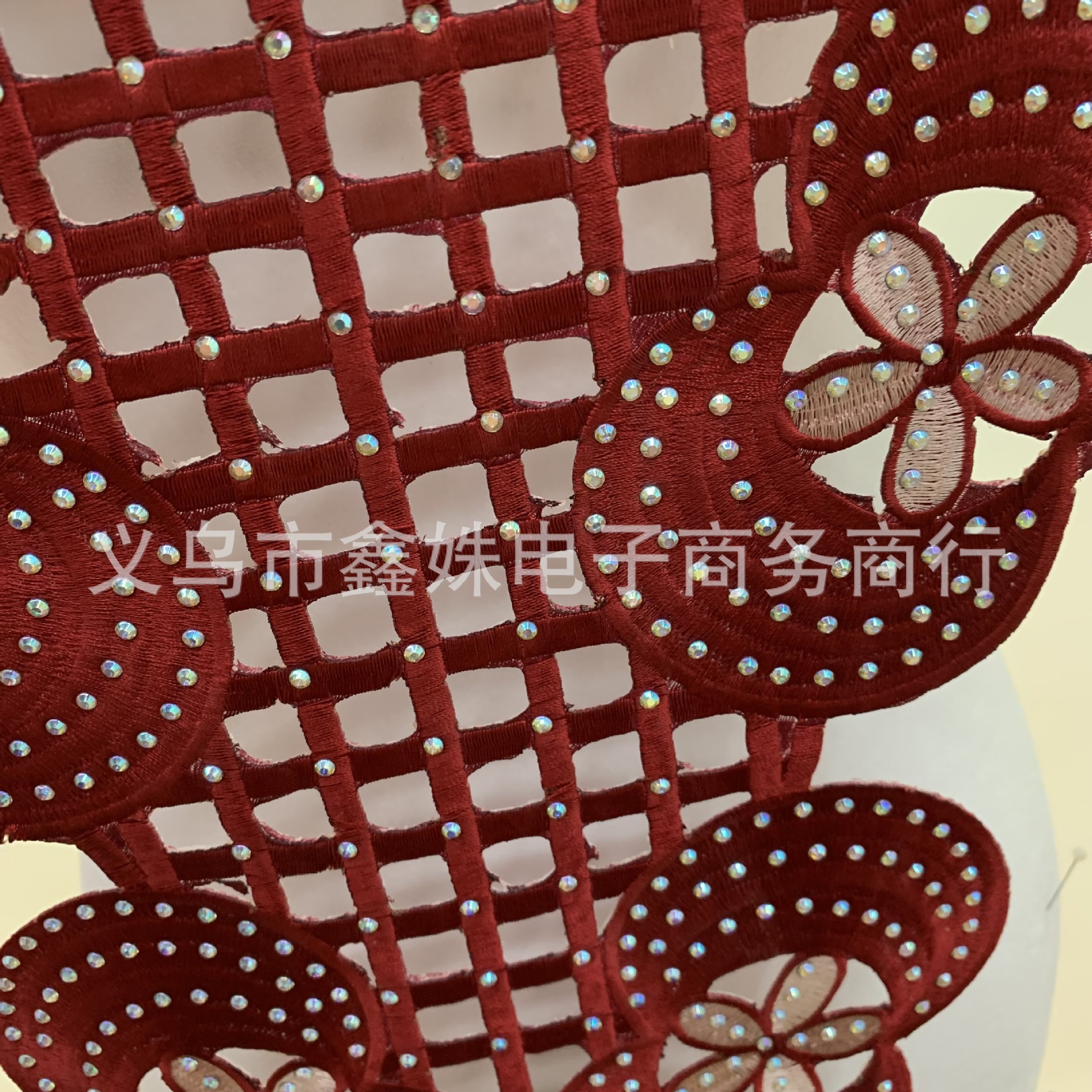Embroidery, rhinestone and diamond fabric with adhesive backing decoration for foreign trade clothing accessories pic 8