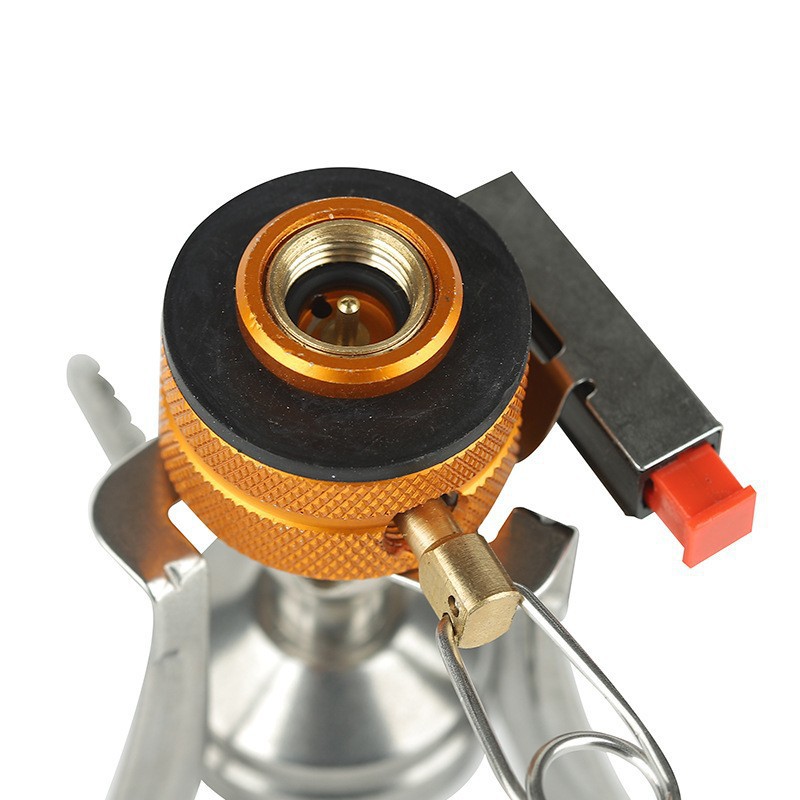 Portable folding mini outdoor gas stove, camping cookware, windproof and quick-heating camping burner, one-piece mini burner pic 13