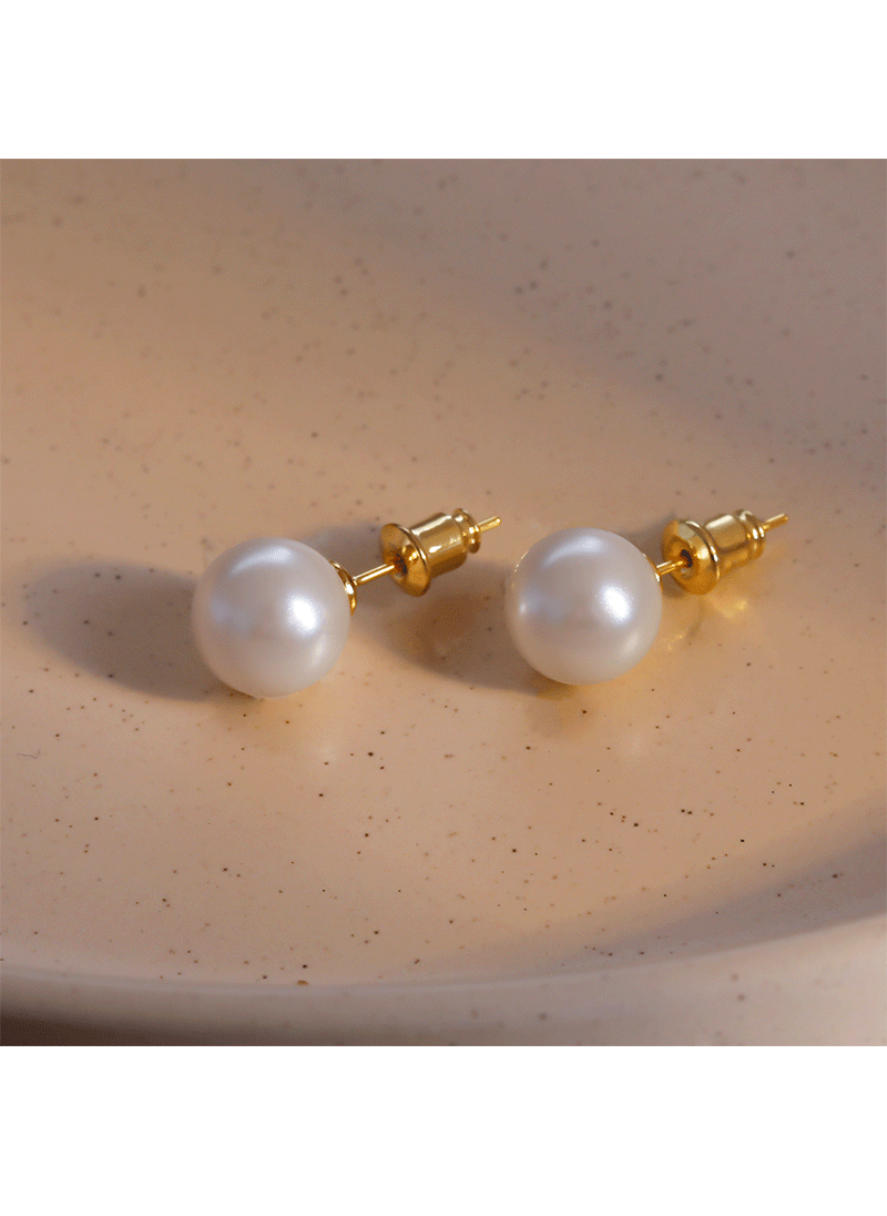 Pendientes de plata 925 con agujas swaro y perlas de plata ins blogger Feve mismo estilo brillante vintage harborwind gran bombilla pendientes pic 3