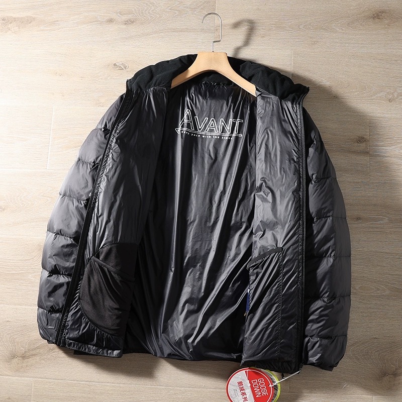 抗寒90鹅绒可收纳600蓬松度春秋新款男立领防风轻薄羽绒服外套详情5