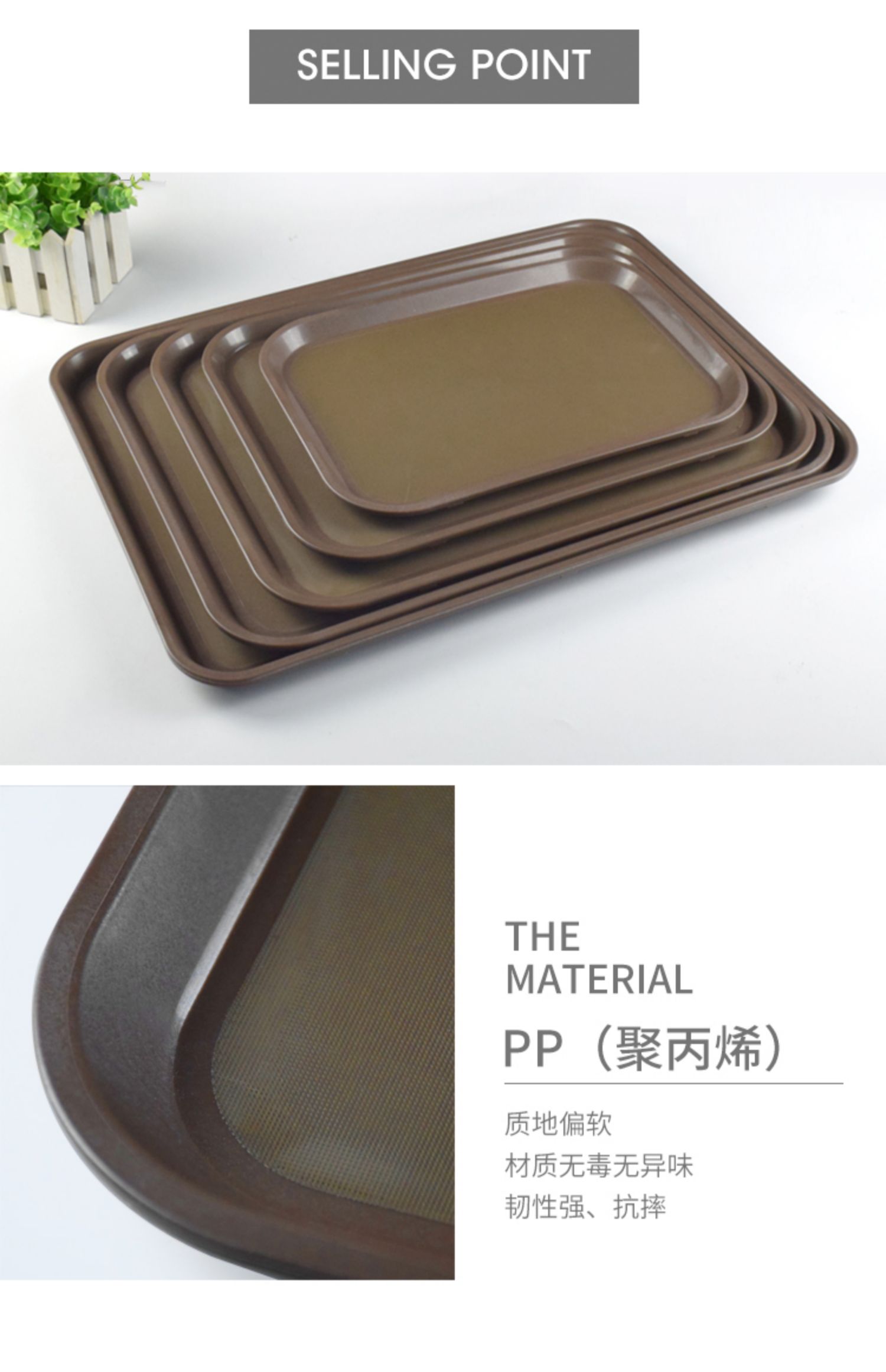 上菜传菜托盘带盖透明保温食品盖防尘罩餐厅月子会所塑料防滑餐盘详情8