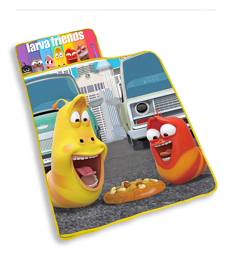 Customized kindergarten nap MATS, portable one-piece mattresses for children, and thickened cartoon printed sleeping bags for children to prevent catching a cold pic 9